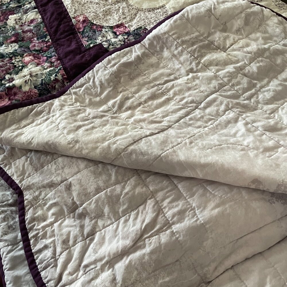 Heirloom Hand Stitched Amish Quilt, Stunning Vintage Heritage, Antique XL King - Picture 5 of 16